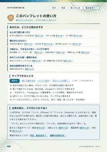 このパンフレットの使い方